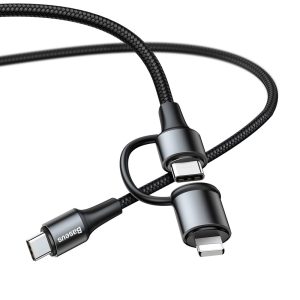 Twins Cable USB-C to USB-C + Lightning Lead